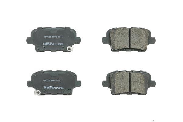 Jeu de 4 plaquettes de frein AISIN ref. BPPS-7011